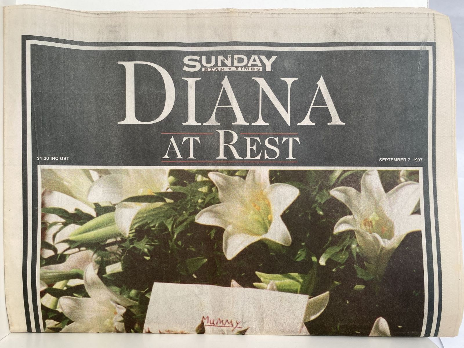 OLD NEWSPAPER: Sunday Star Times, 7 September 1997 - Death of Princess Diana