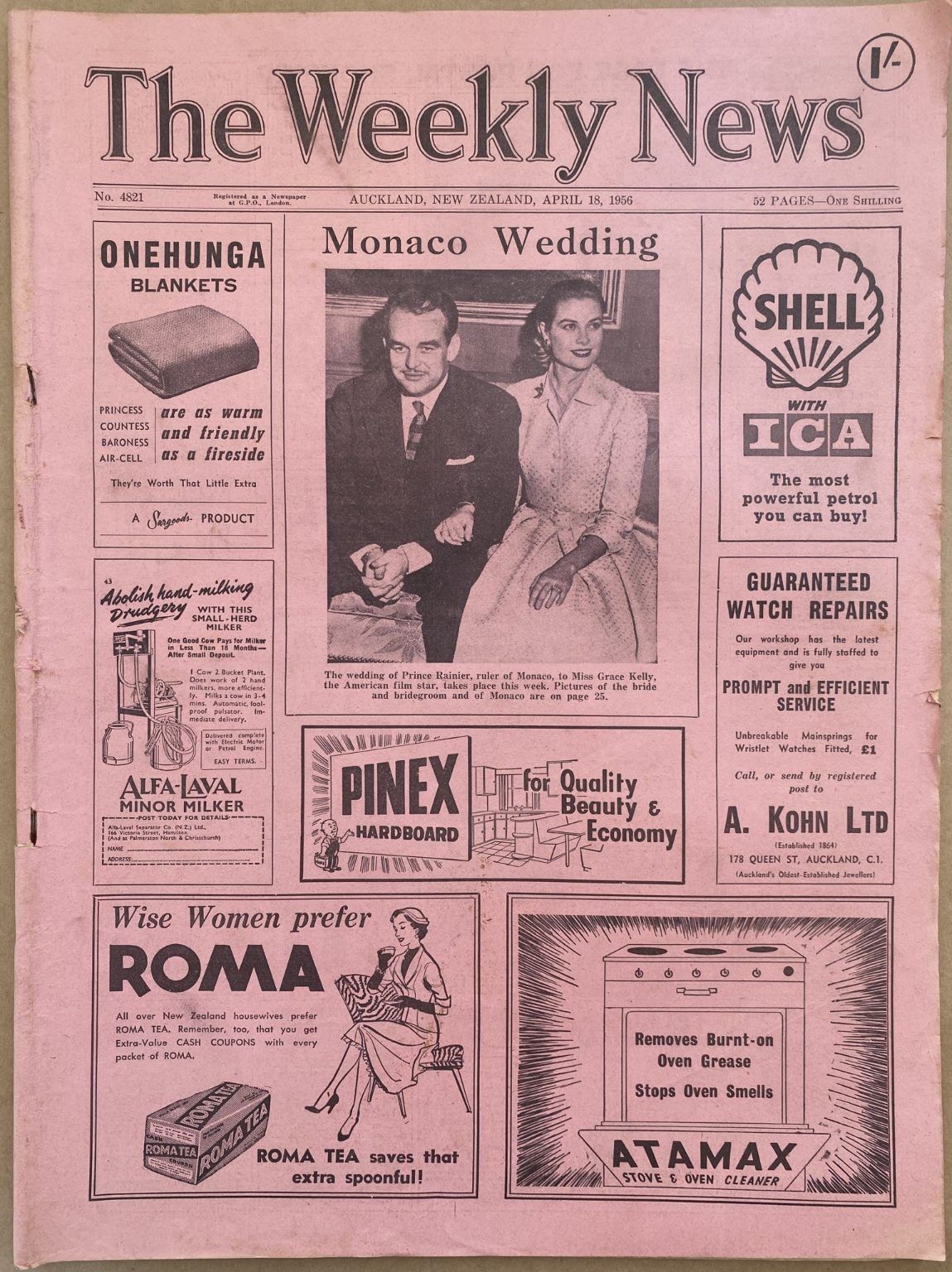 OLD NEWSPAPER: The Weekly News - No. 4821, 18 April 1956
