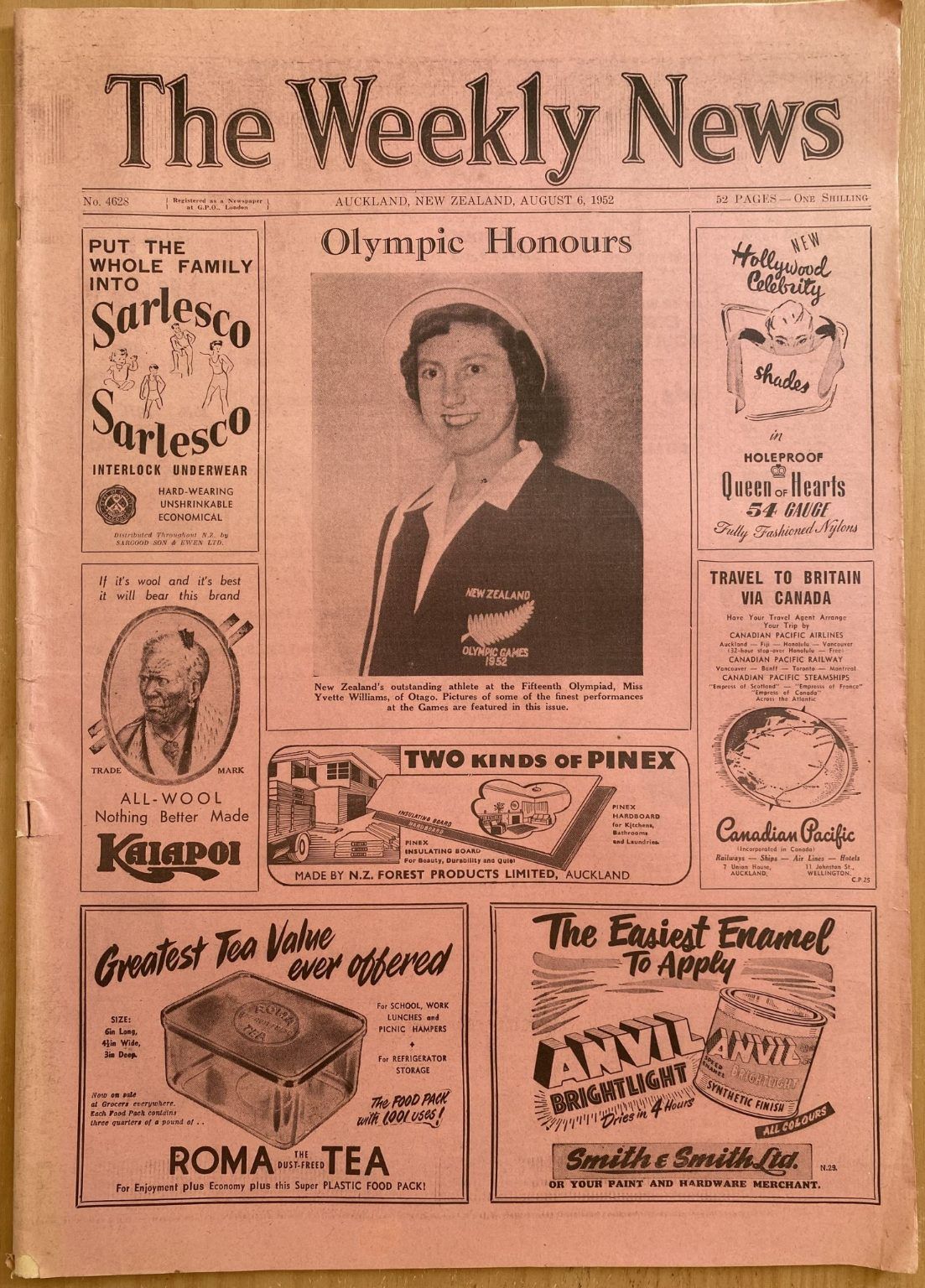 OLD NEWSPAPER: The Weekly News - No. 4628, 6 August 1952