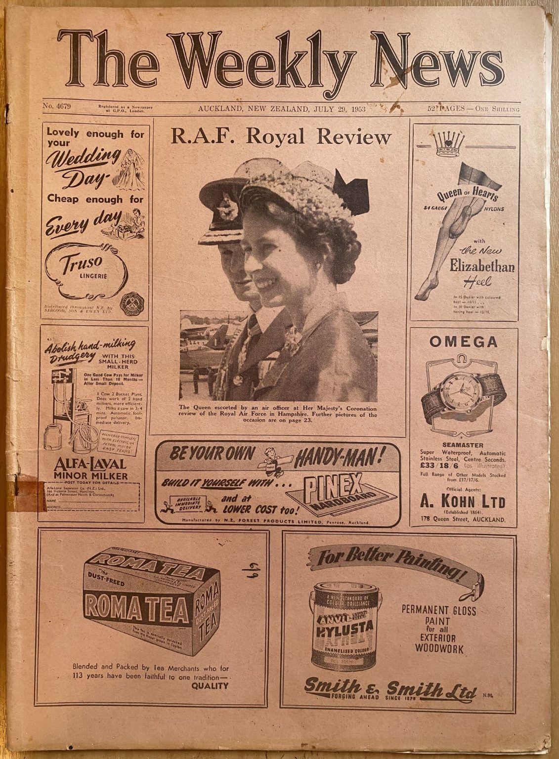 OLD NEWSPAPER: The Weekly News - No. 4679, 29 July 1953