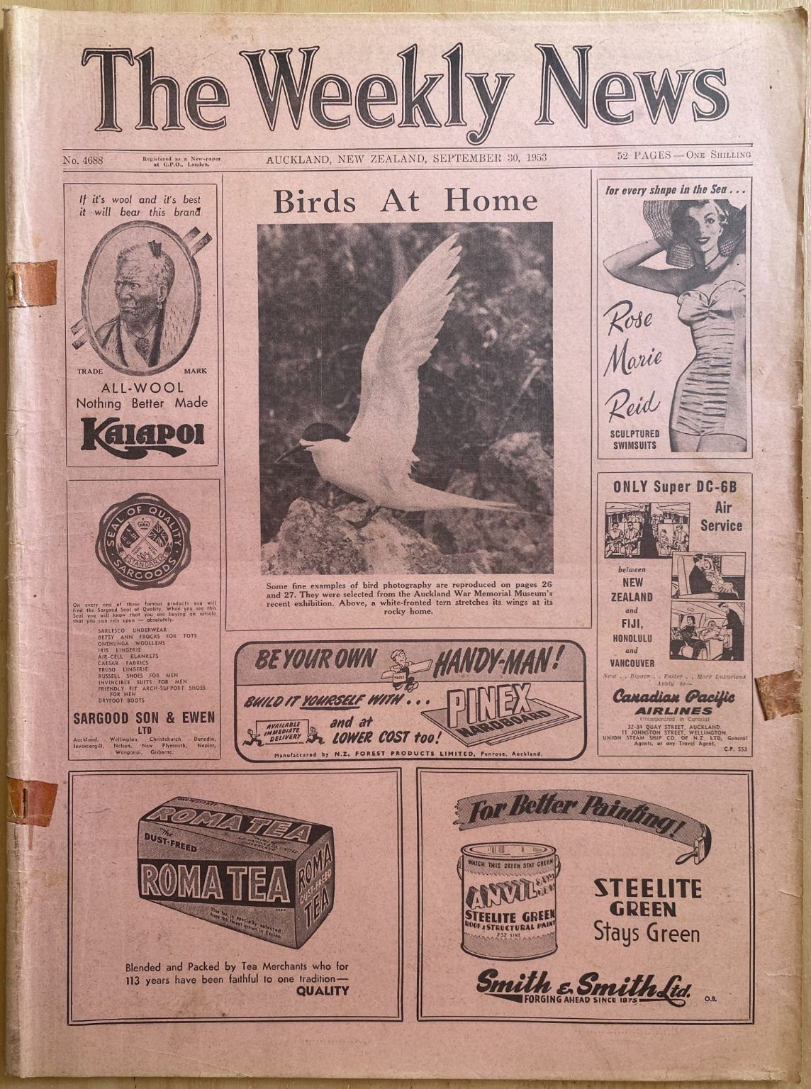 OLD NEWSPAPER: The Weekly News - No. 4688, 30 September 1953