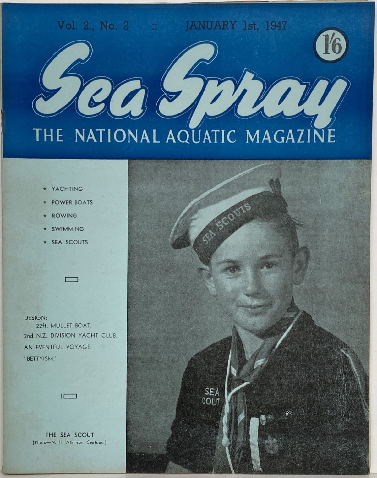 VINTAGE MAGAZINE: Sea Spray - Vol. 2, No. 2 - January 1947