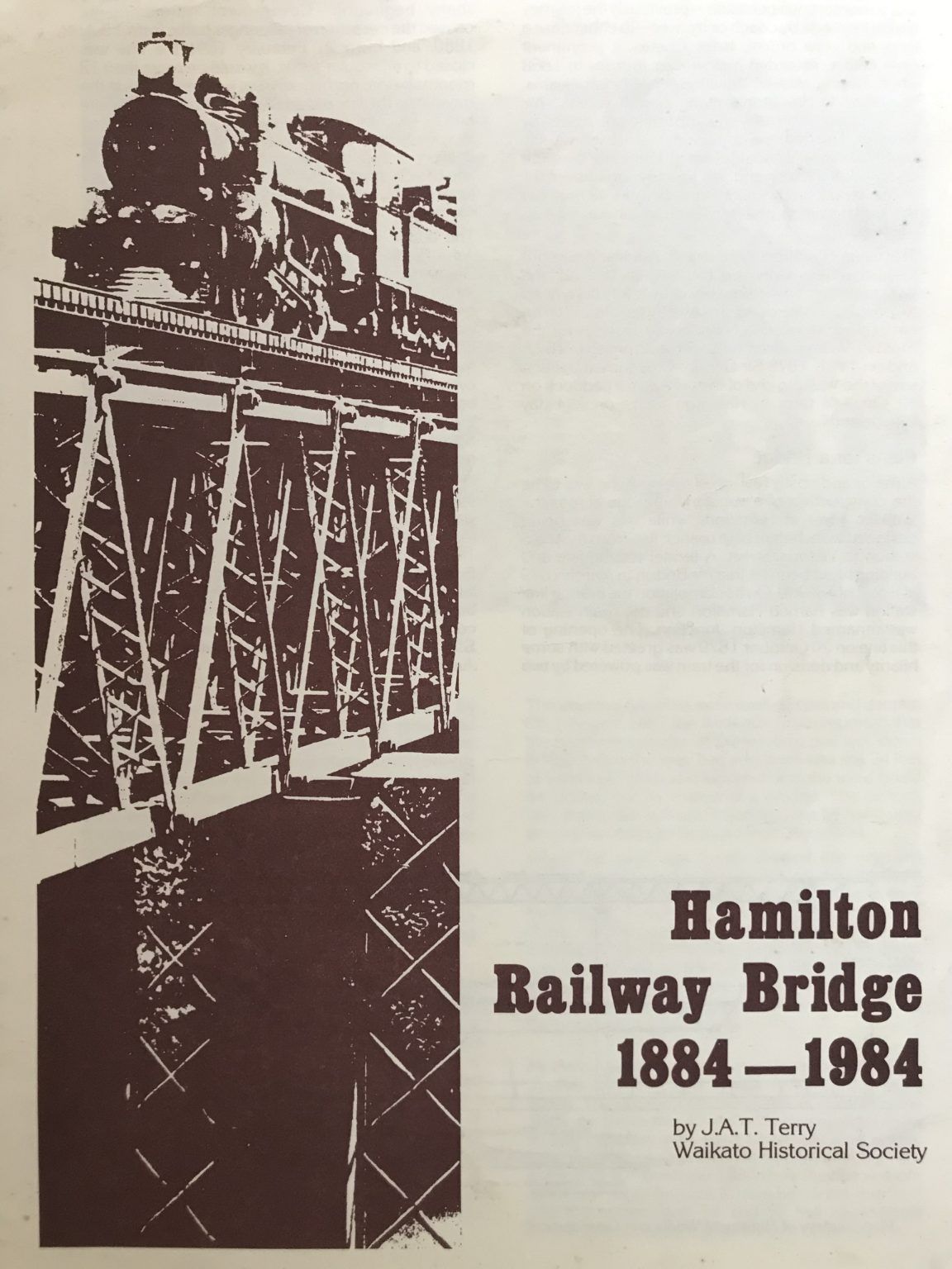 HAMILTON RAILWAY BRIDGE 1884 - 1984