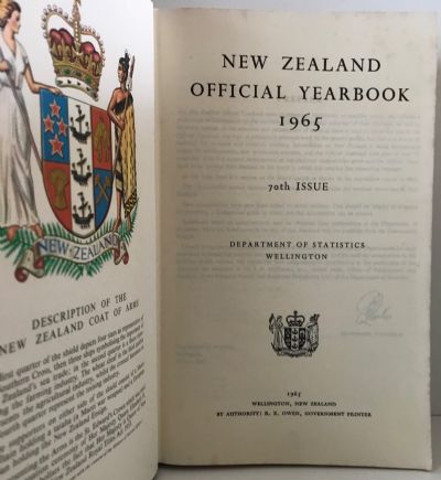 NEW ZEALAND OFFICIAL YEARBOOK 1965: 70th Issue