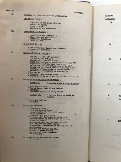 R.N.Z.A.F. EDUCATIONAL COURSE for RADIO MECHANICS