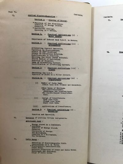 R.N.Z.A.F. EDUCATIONAL COURSE for RADIO MECHANICS