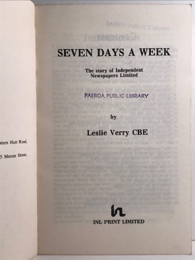 SEVEN DAYS A WEEK: The Story of Independent Newspapers