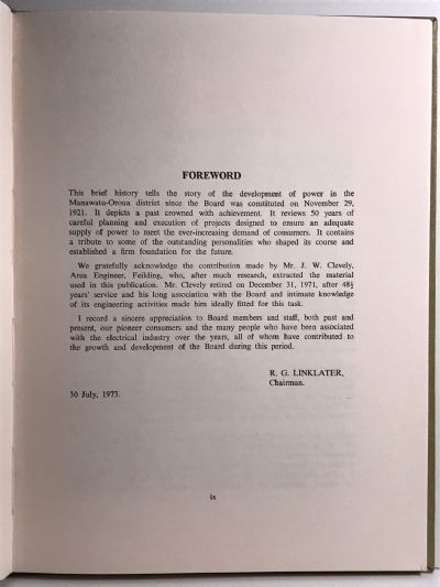 MANARUA MEMOIRS: Short History of Manawatu-Oroua Electric Power Board 1920-1972