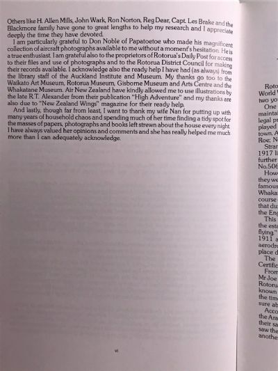 FLYING THE THERMAL SKIES: A History of Aviation in Rotorua District