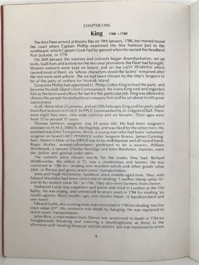 CONVICTS and COMMANDMENTS of NORFOLK ISLAND 1788-1855