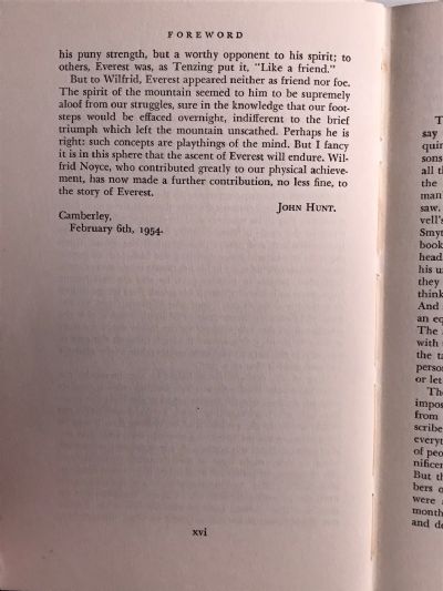 SOUTH COL: A Personal Story of the Ascent of Everest