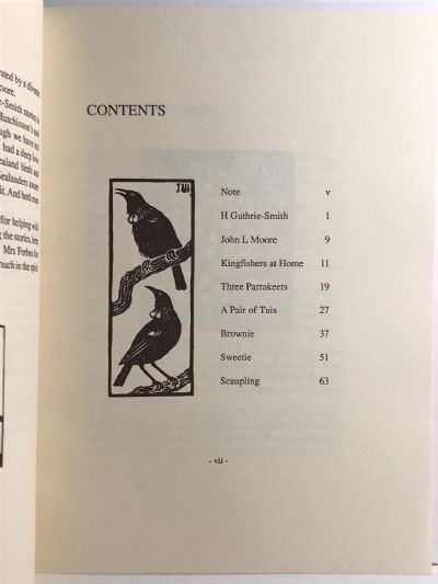 BIRDS OF TUTIRA by H. Guthrie-Smith