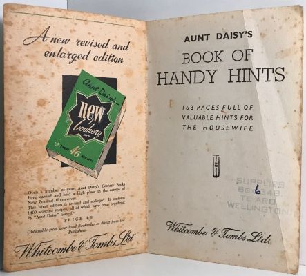 AUNT DAISY'S New Book of Handy Hints 1940s