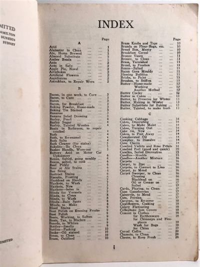 AUNT DAISY'S New Book of Handy Hints 1940s