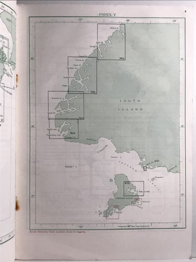 CHART CATALOGUE and INDEX: New Zealand Charts - ninth edition 1976