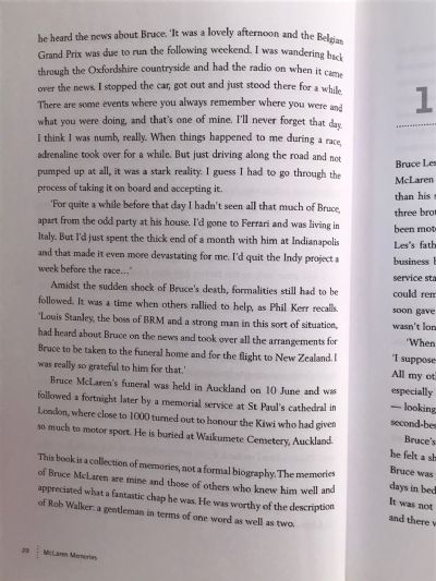 MCLAREN MEMORIES A Biography of Bruce McLaren