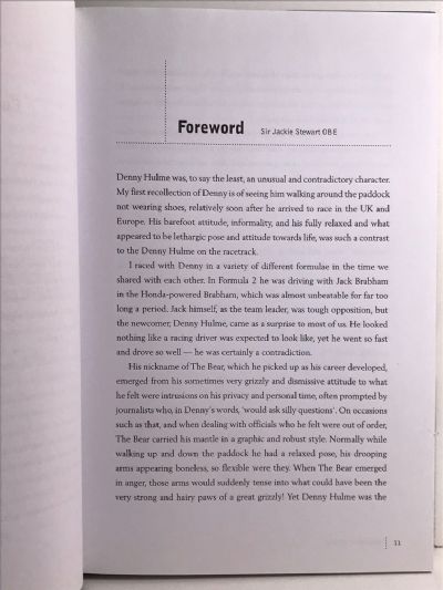 MEMORIES OF THE BEAR: A Biography of Denny Hulme