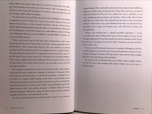 MEMORIES OF THE BEAR: A Biography of Denny Hulme
