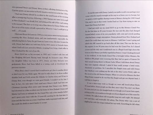 MEMORIES OF THE BEAR: A Biography of Denny Hulme