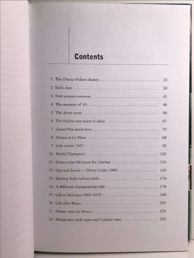 MEMORIES OF THE BEAR: A Biography of Denny Hulme