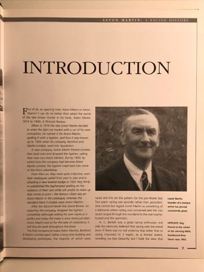 ASTON MARTIN: A Racing History