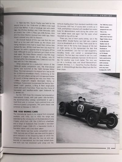ASTON MARTIN: A Racing History