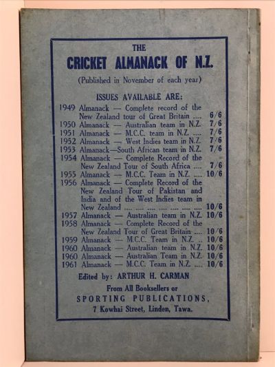 THE RUGBY ALMANACK of New Zealand 1962