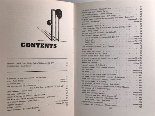 THE BOUNDARY BOOK: A Lord's Taverners' Miscellany of Cricket