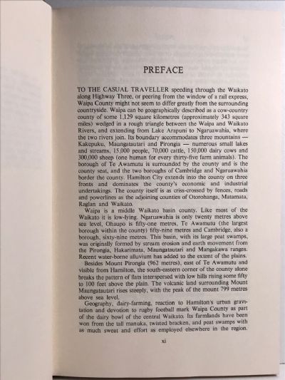 THE VIEW FROM PIRONGIA: The History of Waipa County