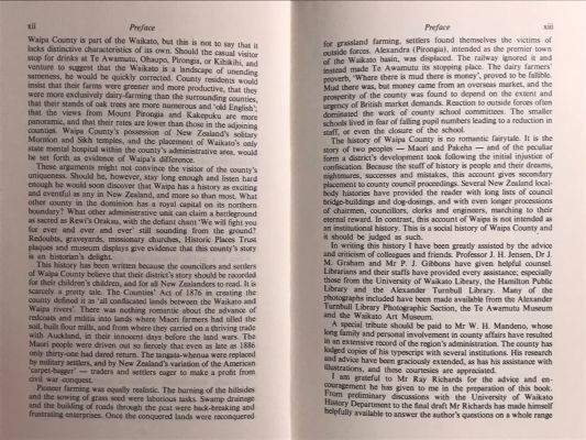 THE VIEW FROM PIRONGIA: The History of Waipa County