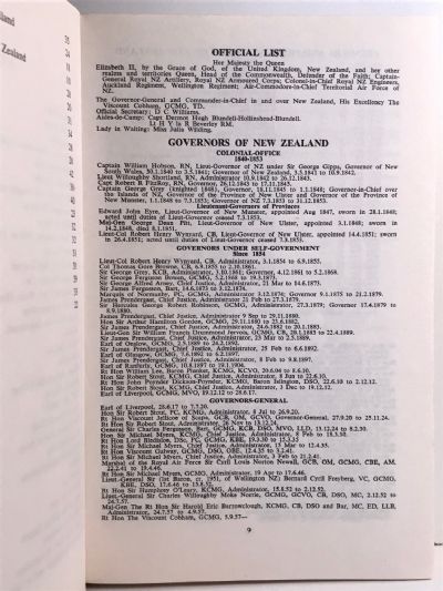 WHO'S WHO IN NEW ZEALAND: 7th edition 1961