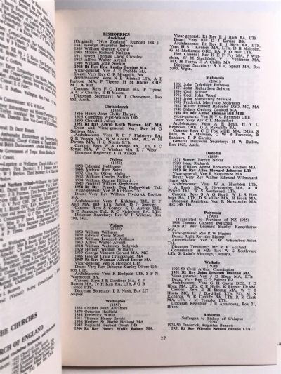 WHO'S WHO IN NEW ZEALAND: 7th edition 1961