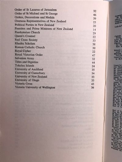 WHO'S WHO IN NEW ZEALAND: 8th fully revised edition 1964