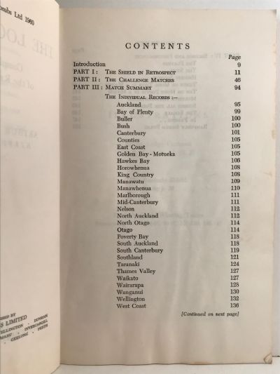 THE LOG O' WOOD: Complete History of the Ranfurly Shield