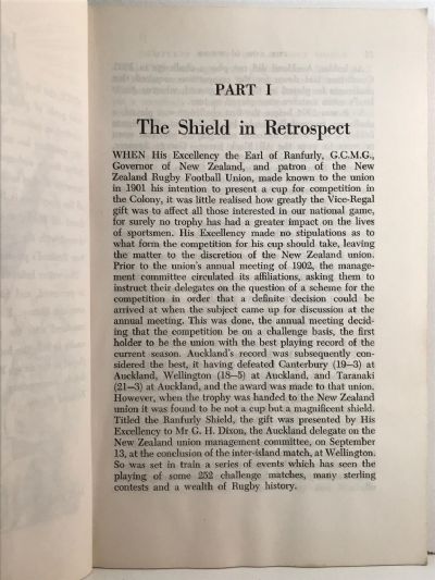 THE LOG O' WOOD: Complete History of the Ranfurly Shield