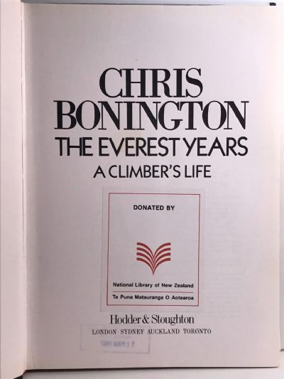 THE EVEREST YEARS: A Climber's Life