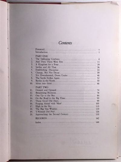 POLO THE SAVILE CUP: The First 100 Years