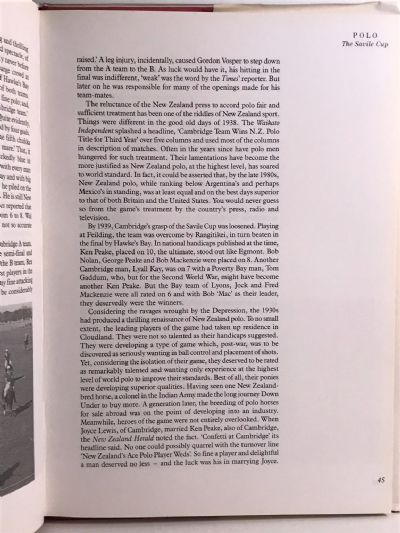 POLO THE SAVILE CUP: The First 100 Years