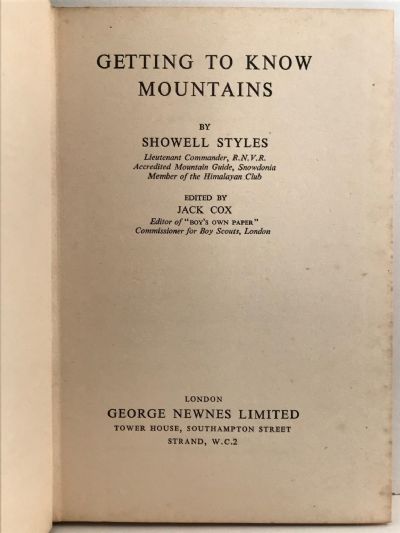 GETTING TO KNOW MOUNTAINS
