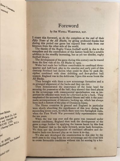 FIFTY YEARS OF THE ALL BLACKS: A Complete History 1905-1954
