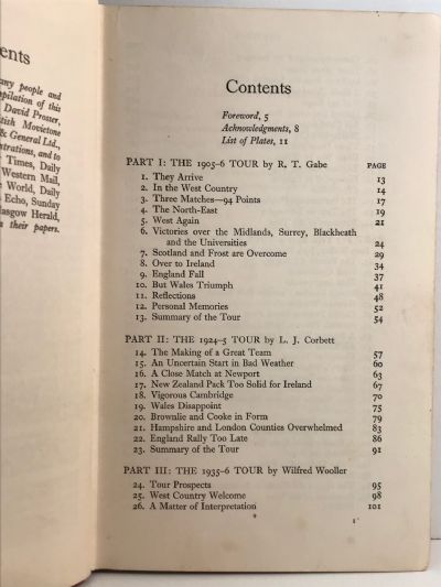 FIFTY YEARS OF THE ALL BLACKS: A Complete History 1905-1954