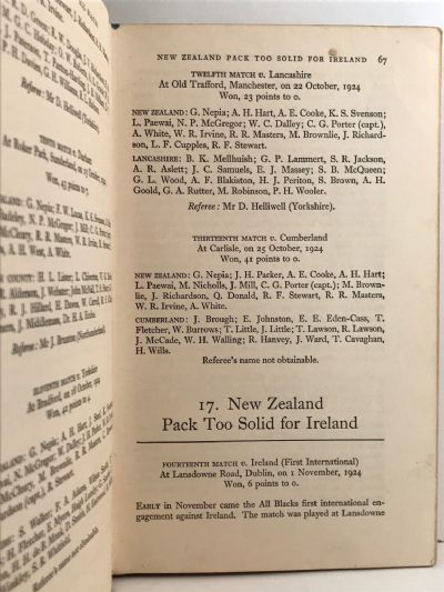 FIFTY YEARS OF THE ALL BLACKS: A Complete History 1905-1954