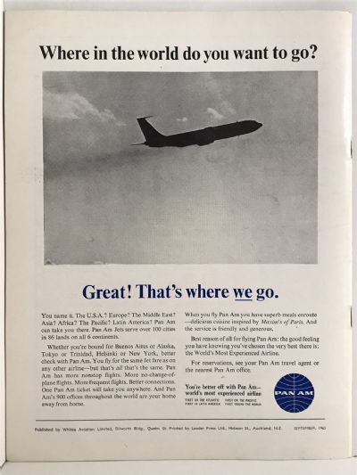 VINTAGE MAGAZINE: Whites Aviation Monthly - Vol. XXI, No. 238 - 1 September 1965