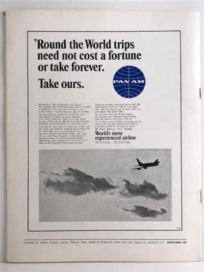 VINTAGE MAGAZINE: Whites Aviation Monthly Vol. XXIII, No. 290 - 1 September 1967
