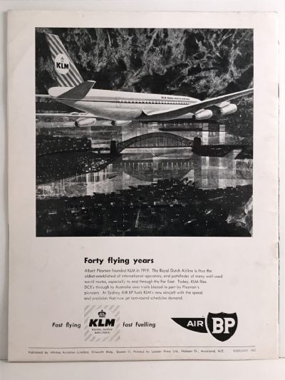 VINTAGE MAGAZINE: Whites Aviation Monthly - Vol. XVII, No. 203 - 1 February 1962