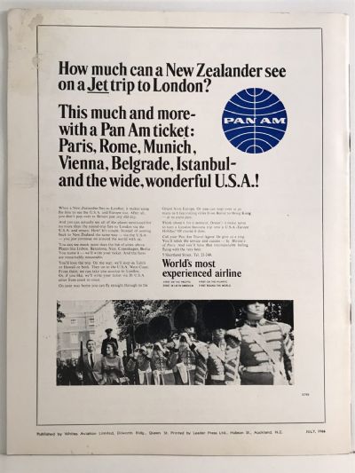VINTAGE MAGAZINE: Whites Aviation Monthly - Vol. XXII, No. 257 - 1st July 1966