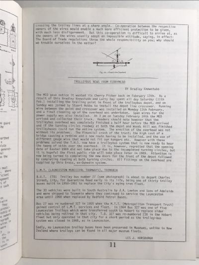 TRAMWAY TOPICS: Tramway Journal of New Zealand - Volume XXVII, No. 2 - 1989