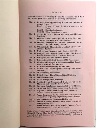 EASTERN ARCHIPELAGO PILOT: Vol. I 1963