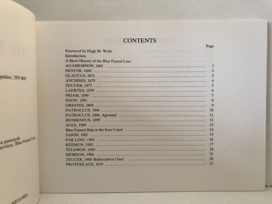 THE BLUE FUNNEL LINE: A Portrait In Photographs & Old Picture Postcards