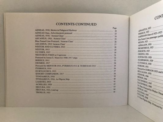 THE BLUE FUNNEL LINE: A Portrait In Photographs & Old Picture Postcards